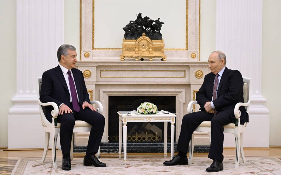 Shavkat Mirziyoyev Vladimir Putin bilan uchrashdi